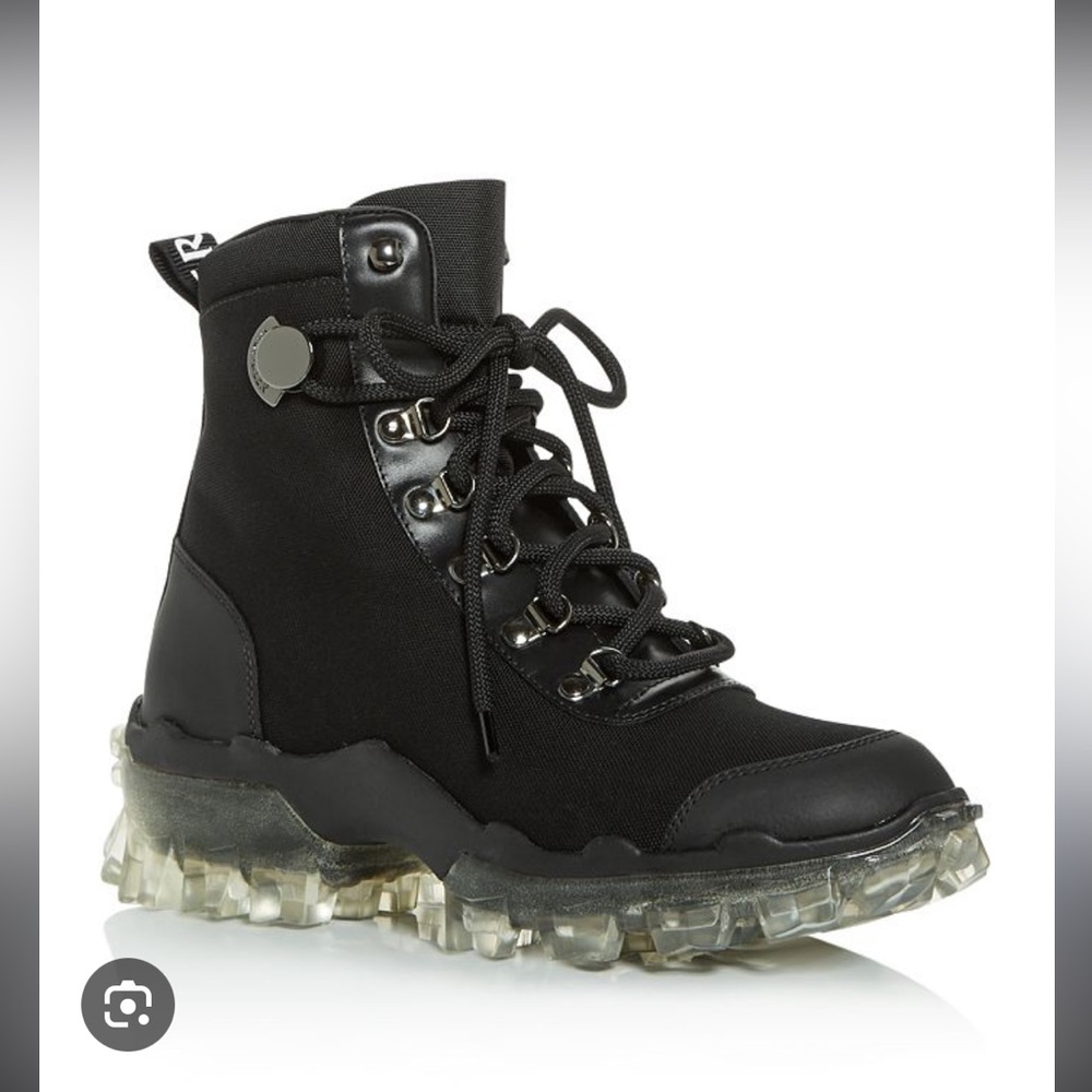 Moncler Black Patent Leather Boots
